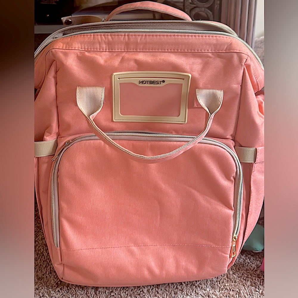 Diaper Bag with Changing Bed